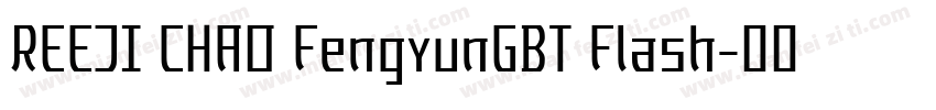 REEJI CHAO FengyunGBT Flash字体转换